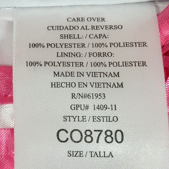 Jona Michelle Girl's Dress w/ Pink Accents and Bow Size 7 - Picture 6 of 11